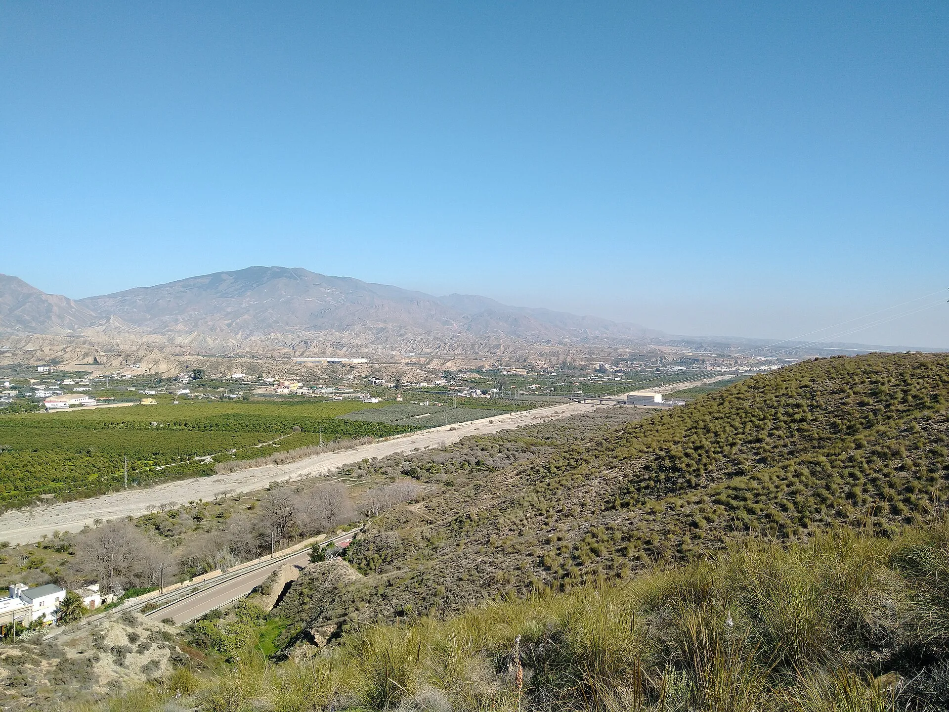 Paisaje natural del valle del Andarax